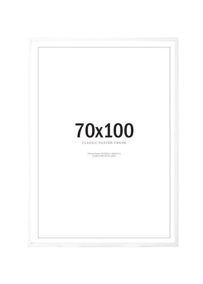 Tavelram vit 70x100